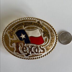 Vintage Texas Lone Star State Belt Buckle
